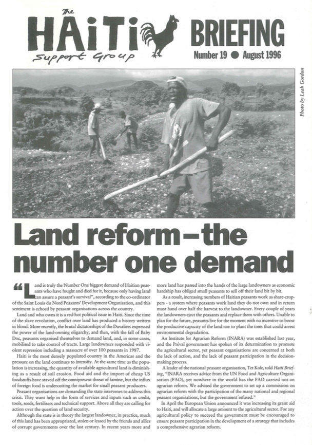 You are currently viewing Land Reform – the Number One Demand (HB19)