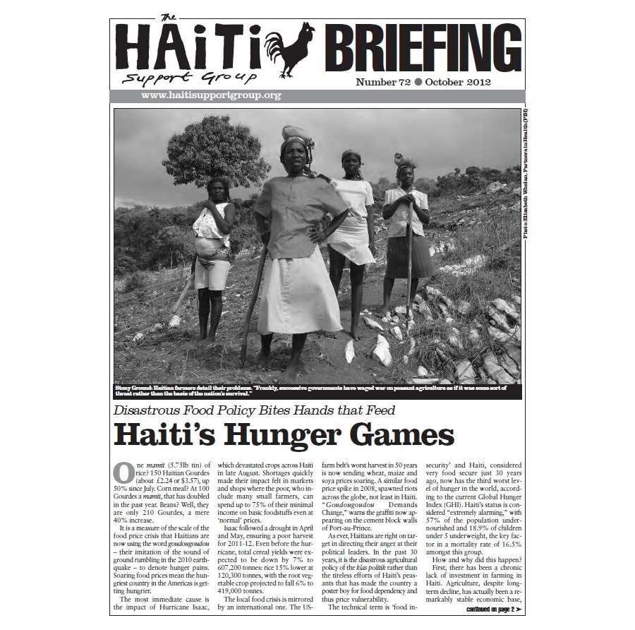 Haiti's Hunger Games: Food Policy Disaster Bites Hands that Feed (HB72)