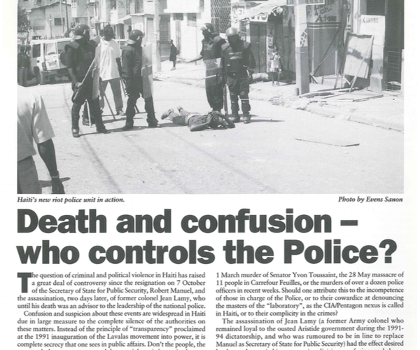 Death and Confusion - who Controls the Police? (HB36)
