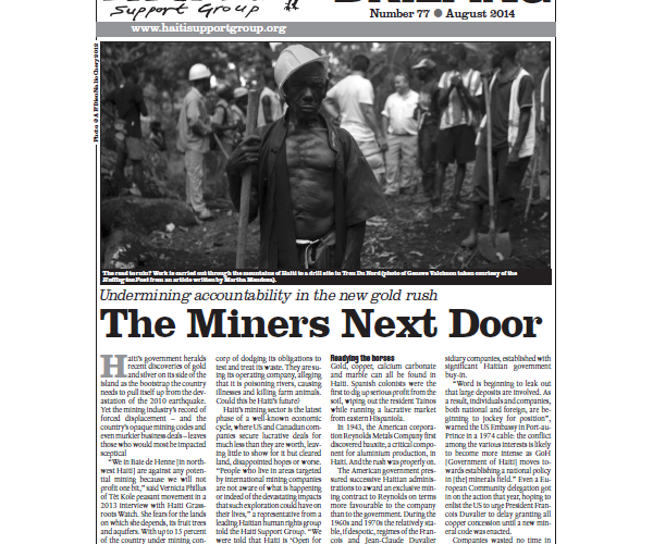 Undermining accountability in the new gold rush: The Miners Next Door (HB77)