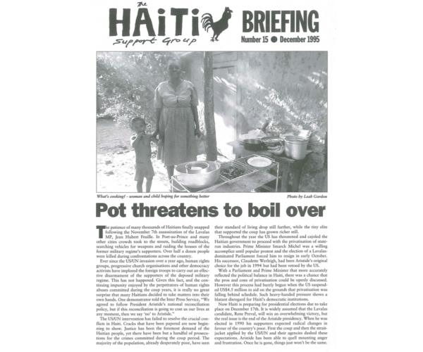 Pot Threatens to Boil Over (HB15)