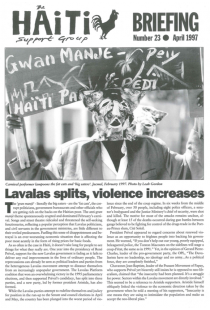 Lavalas Splits, Violence Increases (HB23)