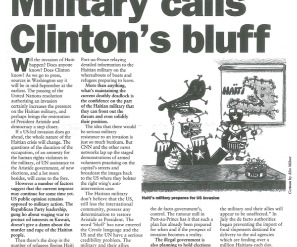 Military Calls Clinton's Bluff (HB9)